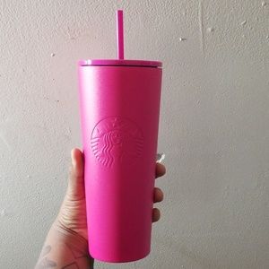 Hot Pink Starbucks Cup